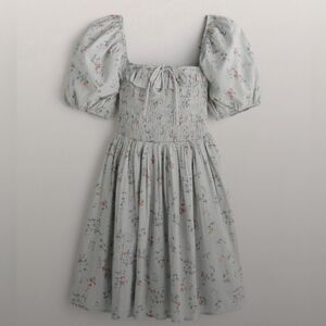 Abercrombie & Fitch Floral Mini Dress - Light Blue